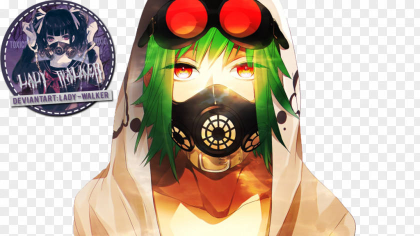 Mascara Ladybug Gas Mask Vocaloid Megpoid PNG
