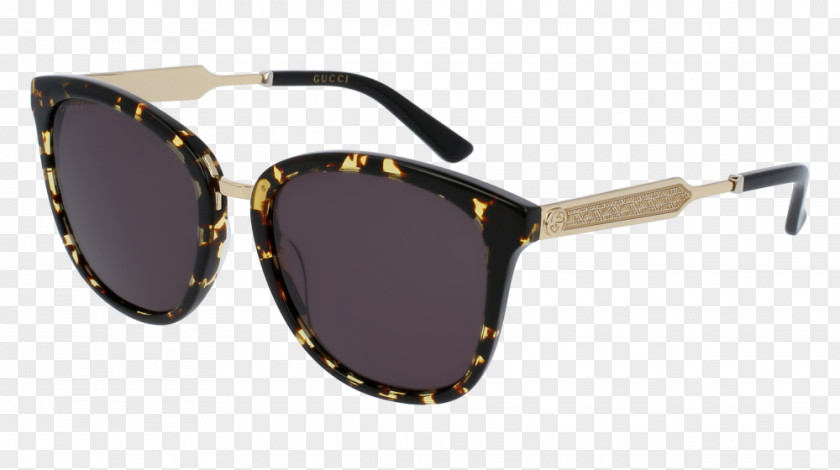 Luxury Three-dimensional Gold Frame Sunglasses Gucci Grey Fashion PNG