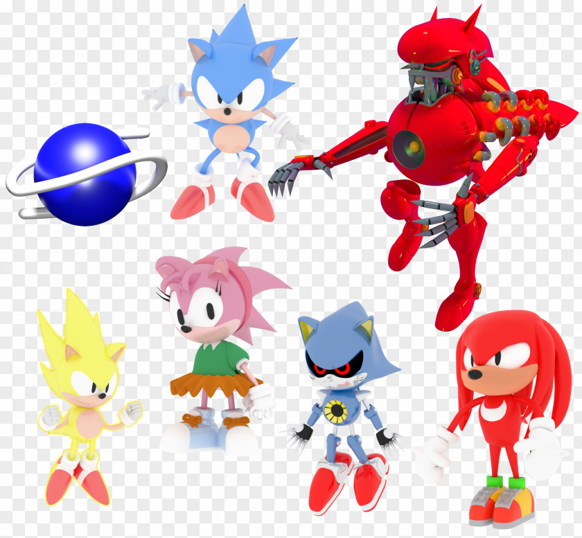 Sonic The Hedgehog Knuckles' Chaotix Metal Knuckles Echidna Mania Doctor Eggman PNG