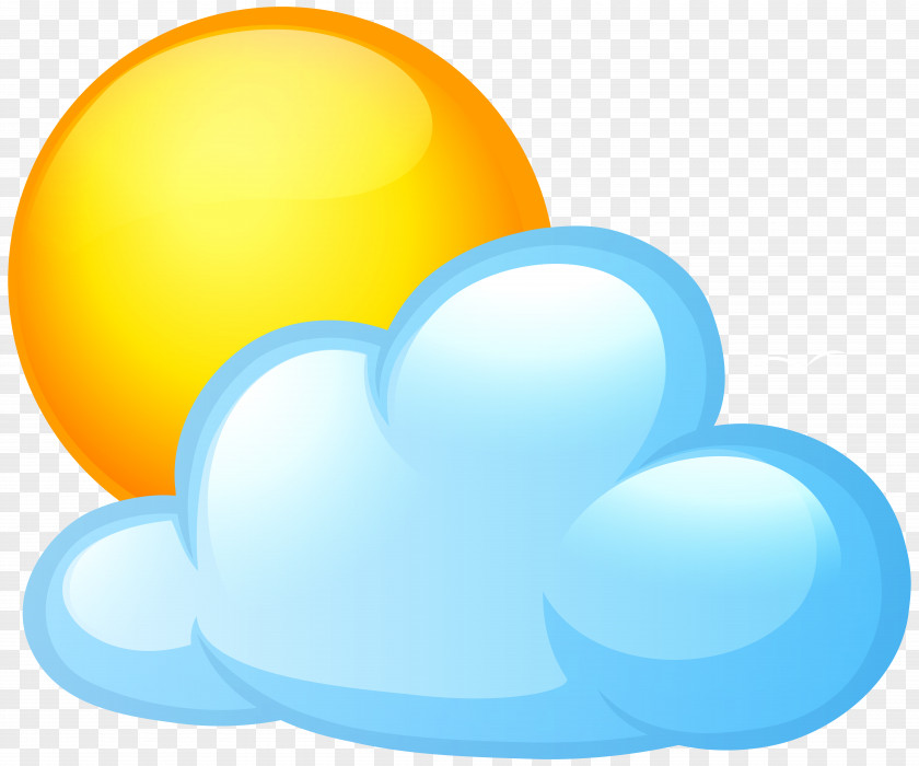 Sun And Cloud Clip Art Image PNG