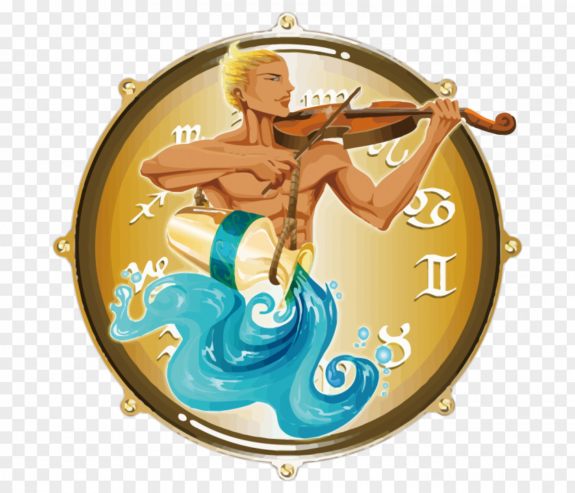 Vector Aquarius Zodiac Musicians Horoscopes: ...by A Musician For Astrology PNG