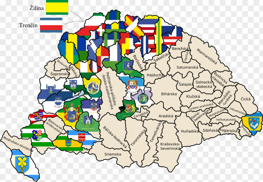 Flag Kingdom Of Hungary Counties Austria-Hungary Rusyns PNG
