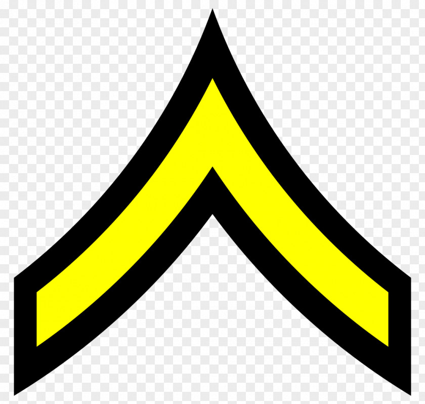 United States Private First Class Military Rank PNG