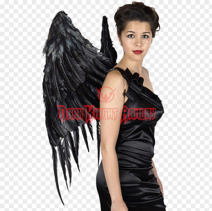 Feather Maleficent Shoulder YouTube Wig PNG