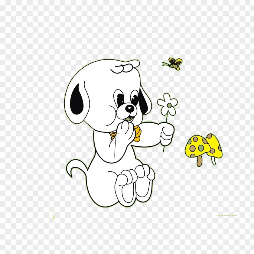Puppy Dog Cuteness Illustration PNG