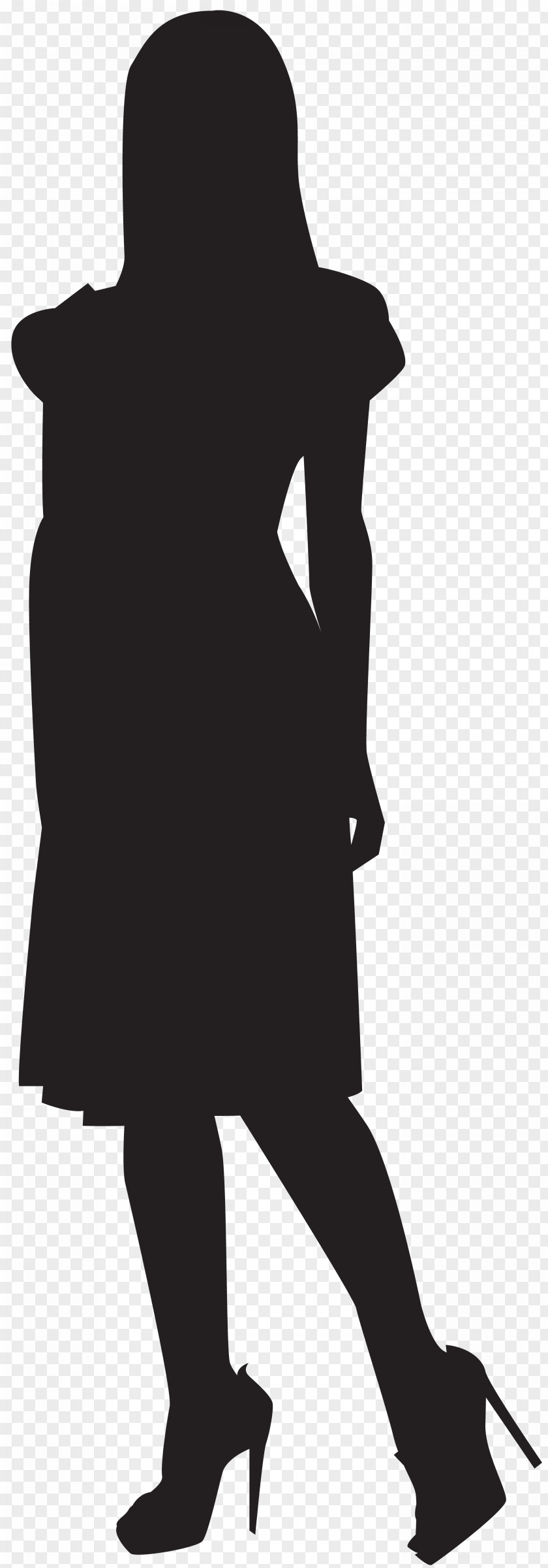 Silhouette Woman Clip Art PNG