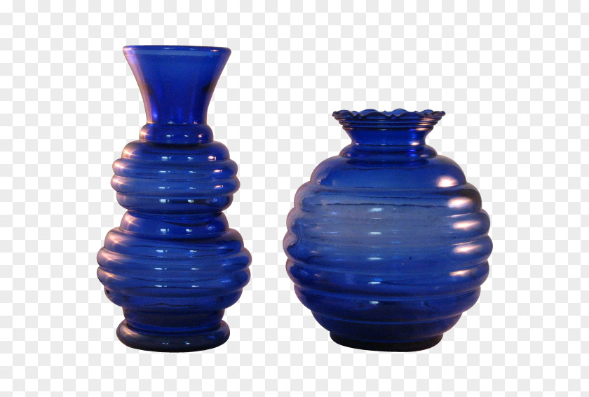 Vase Cobalt Blue Glass PNG