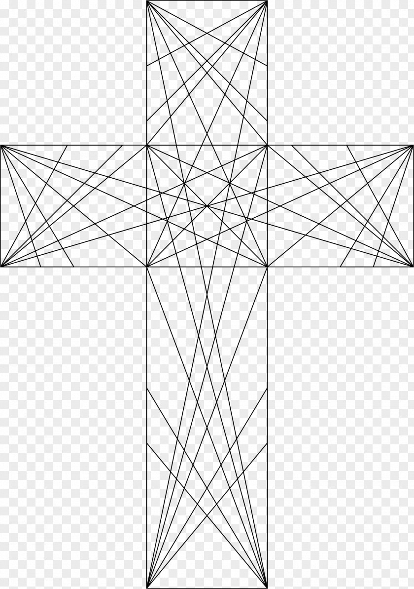 Christian Cross Drawing Geometry PNG