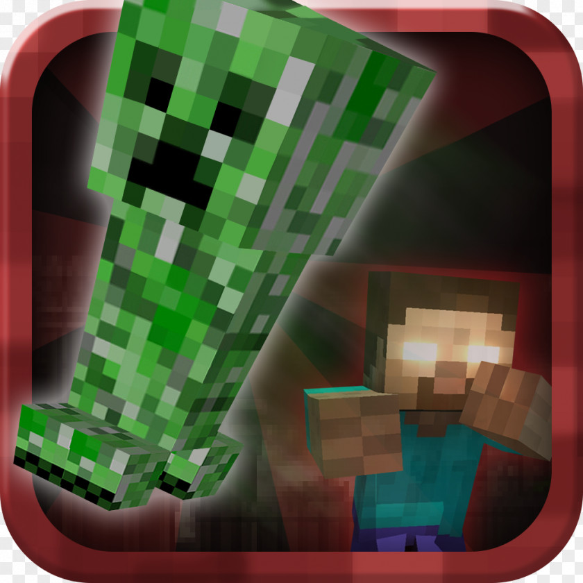 Creeper Minecraft Angle Green Square PNG