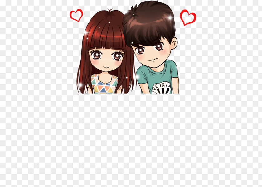 Lovely Couple Cartoon Significant Other PNG