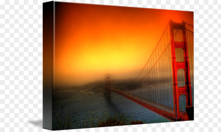 Golden Gate Picture Frames Stock Photography Heat Rectangle PNG