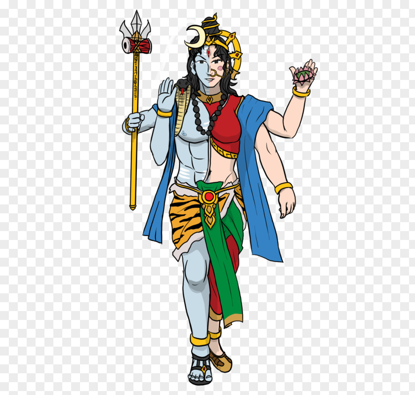 Hinduism Mahadeva Parvati Ardhanarishvara Clip Art PNG