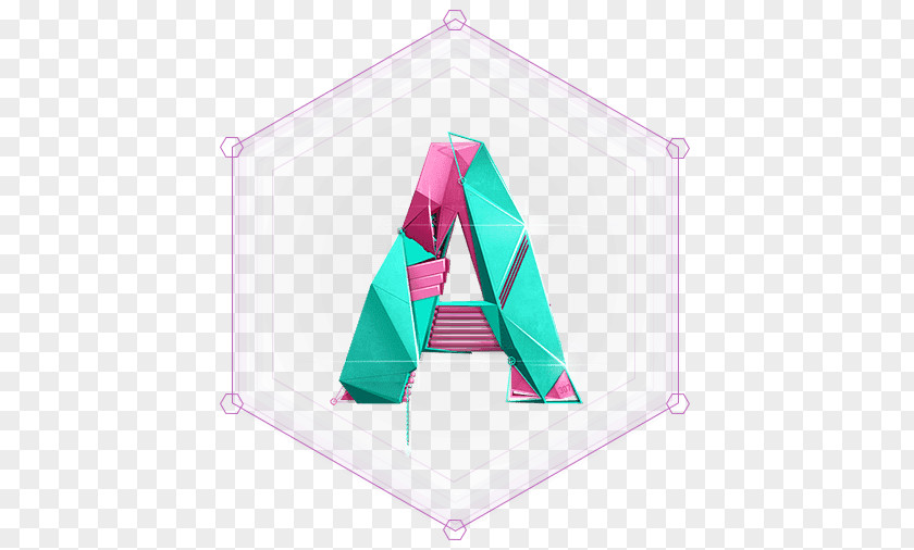 Polygonal Vector Polygon Letter PNG