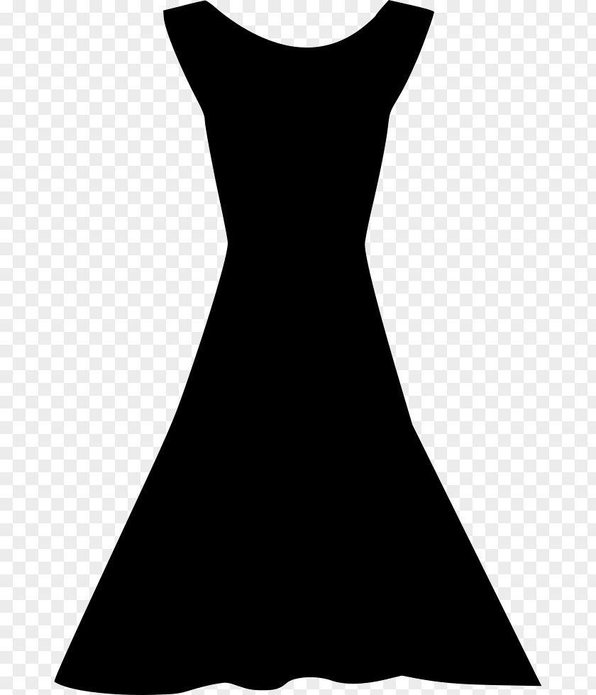 Silhouette Little Black Dress Sleeve Clip Art PNG