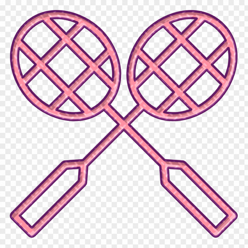 Badminton Icon Olimpiade Racket PNG