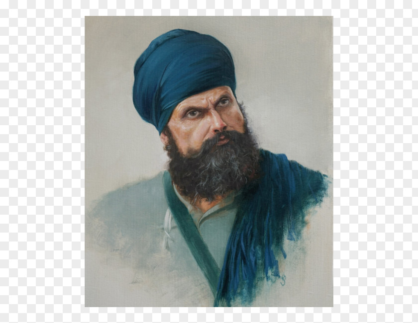 Beard Turban Portrait Dastar Moustache PNG
