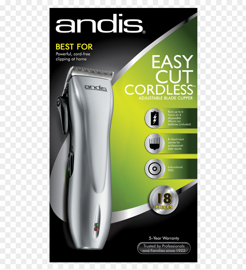 Hair Clipper Andis DualVolt 24140 EasyCut RACA PNG