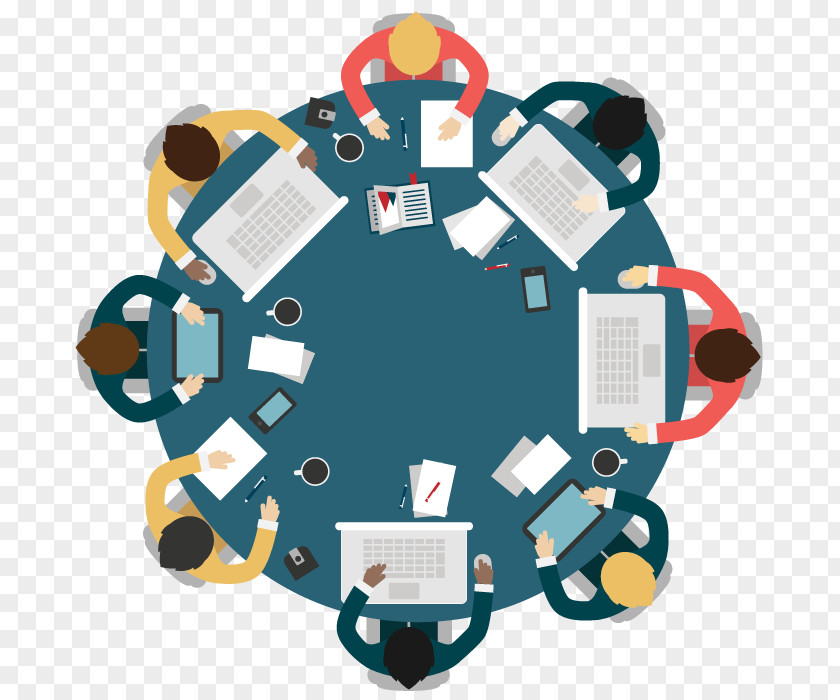 Meeting Vector Round Table Royalty-free PNG