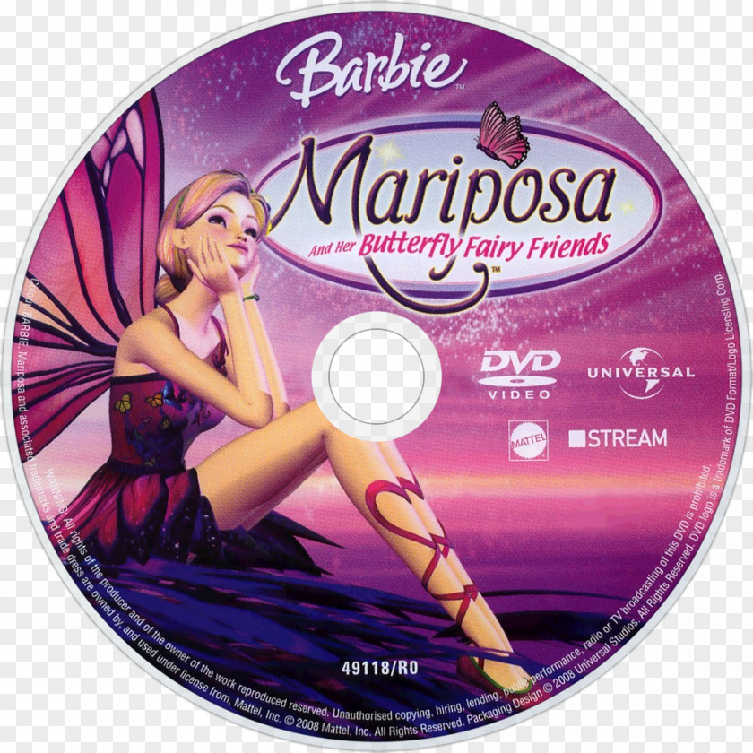 Barbie Compact Disc Mariposa DVD Barbie: Fairytopia PNG