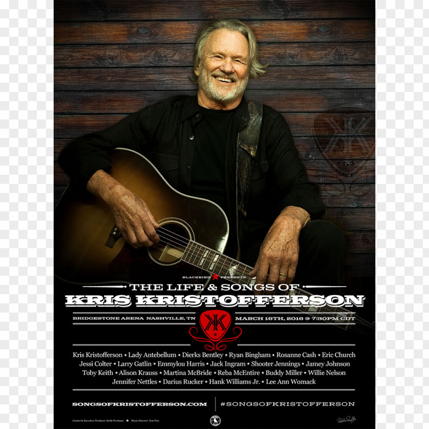 Gig Posters Bridgestone Arena The Life & Songs Of Kris Kristofferson (Live) Singer-songwriter Country Stars Turn Out For Concert PNG