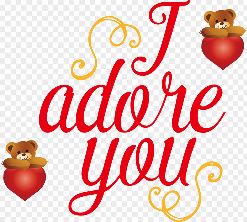 I Adore You Valentines Day Quote PNG