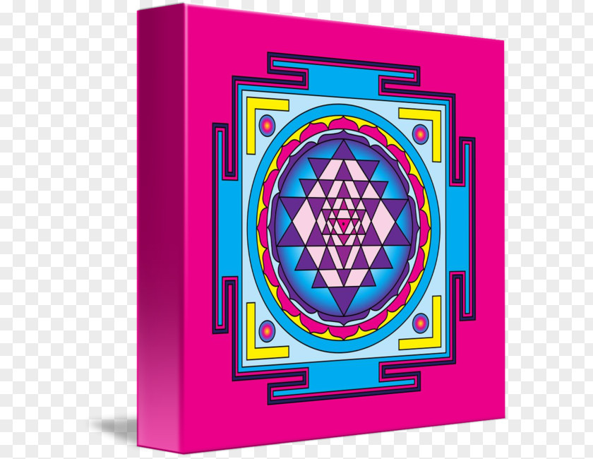 Painting Sri Yantra Artist Canvas PNG