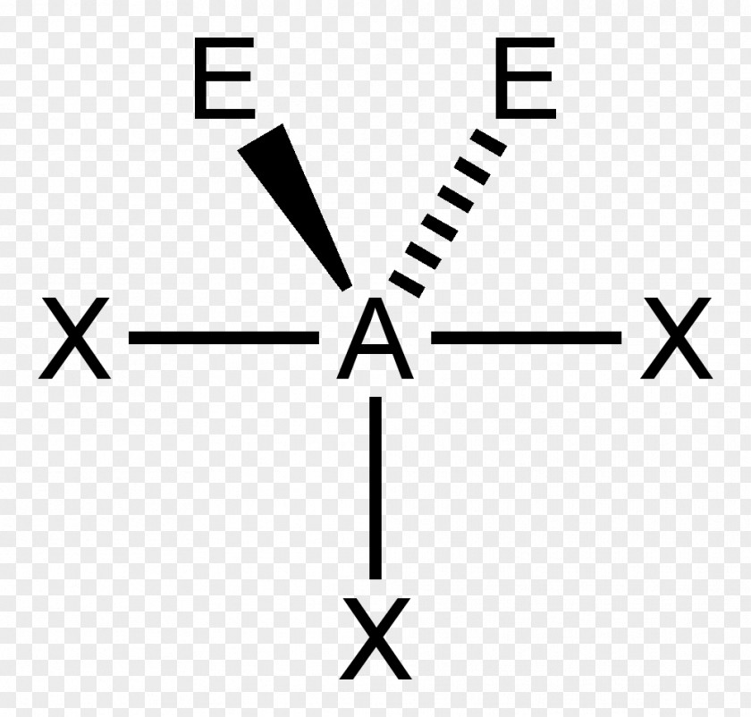 2d VSEPR Theory Chemistry Molecular Geometry Molecule Lewis Pair PNG