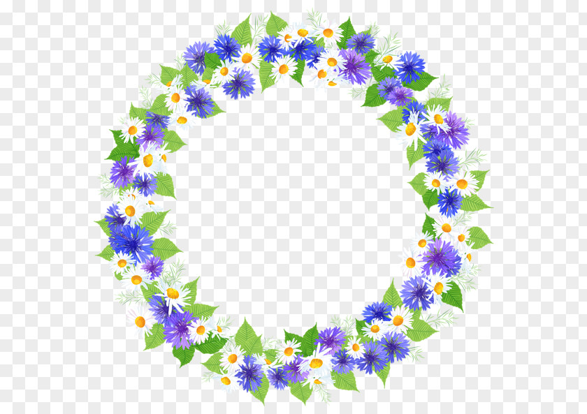 Floral Flower Garland Wreath Greeting & Note Cards PNG