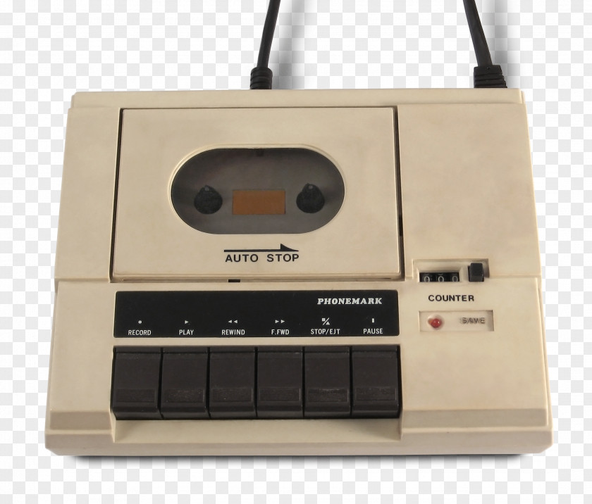 Microphone Cassette Deck Tape Recorder Compact Sound PNG