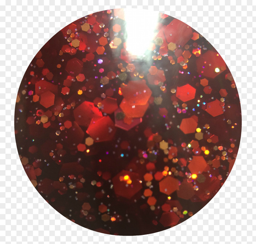 Red Nail Polish Glitter Iridescence Christmas Day Wine PNG
