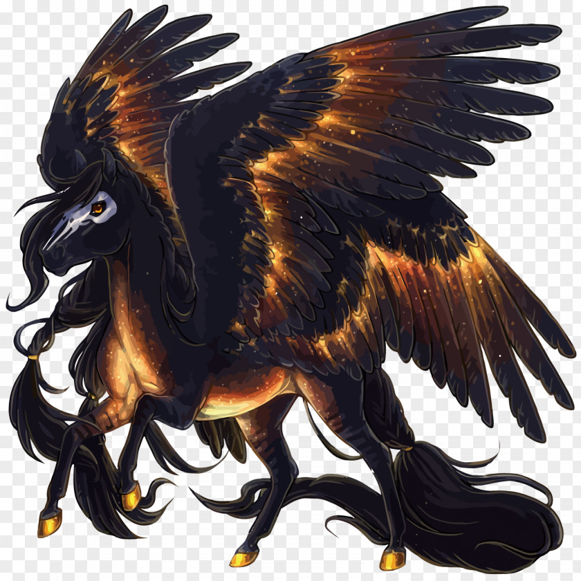 Vector Gold Pegasus Horse Legendary Creature DeviantArt PNG