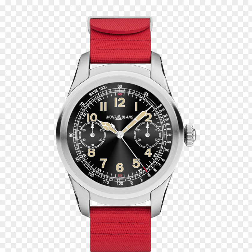 Watch Smartwatch Montblanc Strap Leather PNG