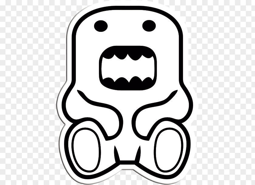 Domo Sticker Decal Color Drawing PNG