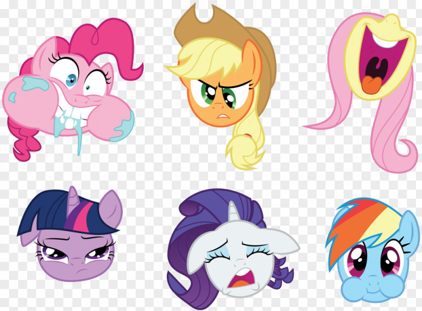 Emoji Pony Spike Pinkie Pie Applejack Fluttershy PNG