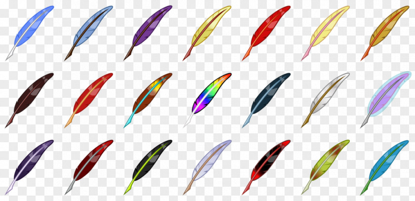 Feather Line Material PNG