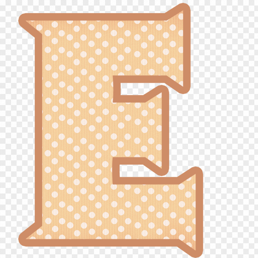 Uppercase Letter Stencil Drawing Polka Dot PNG