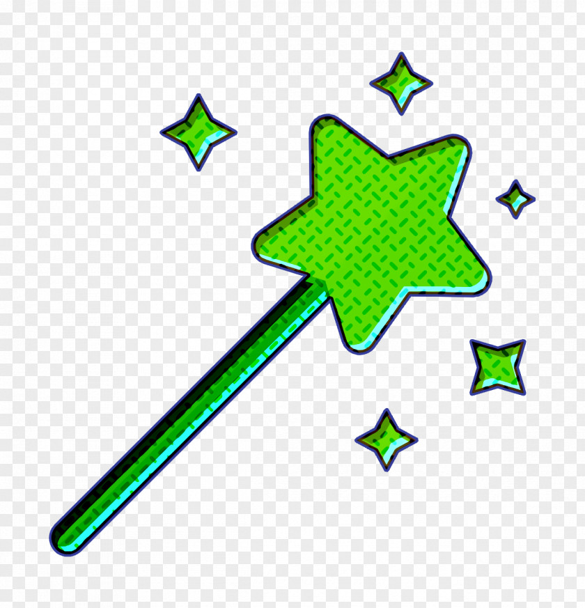 Wizard Icon Magic Wand Party Elements PNG