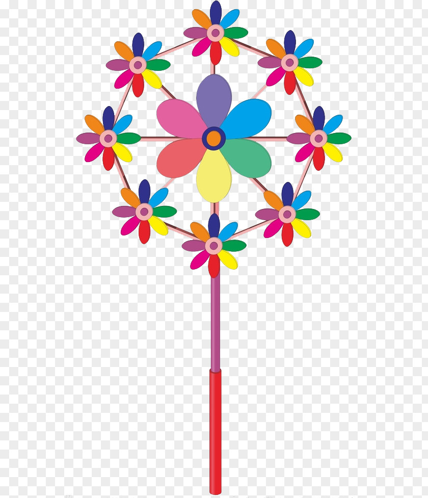 Children Windmill Toy Pinwheel PNG