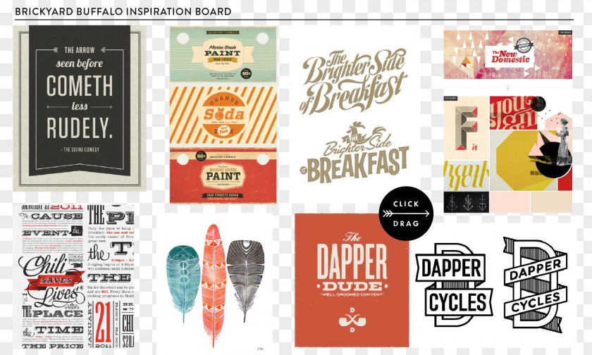 Design Logo Graphic Mood Board PNG