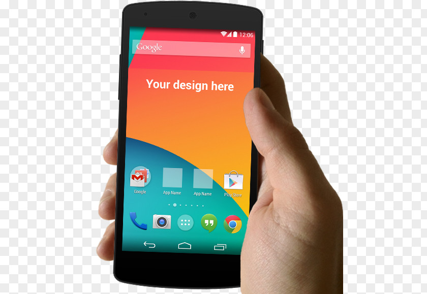 Holding The Phone Display Prototype Nexus 5 4 Galaxy Mockup Android PNG