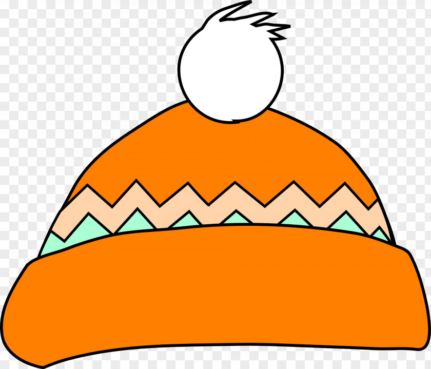 Orange Hat Top Cap Black And White Clip Art PNG