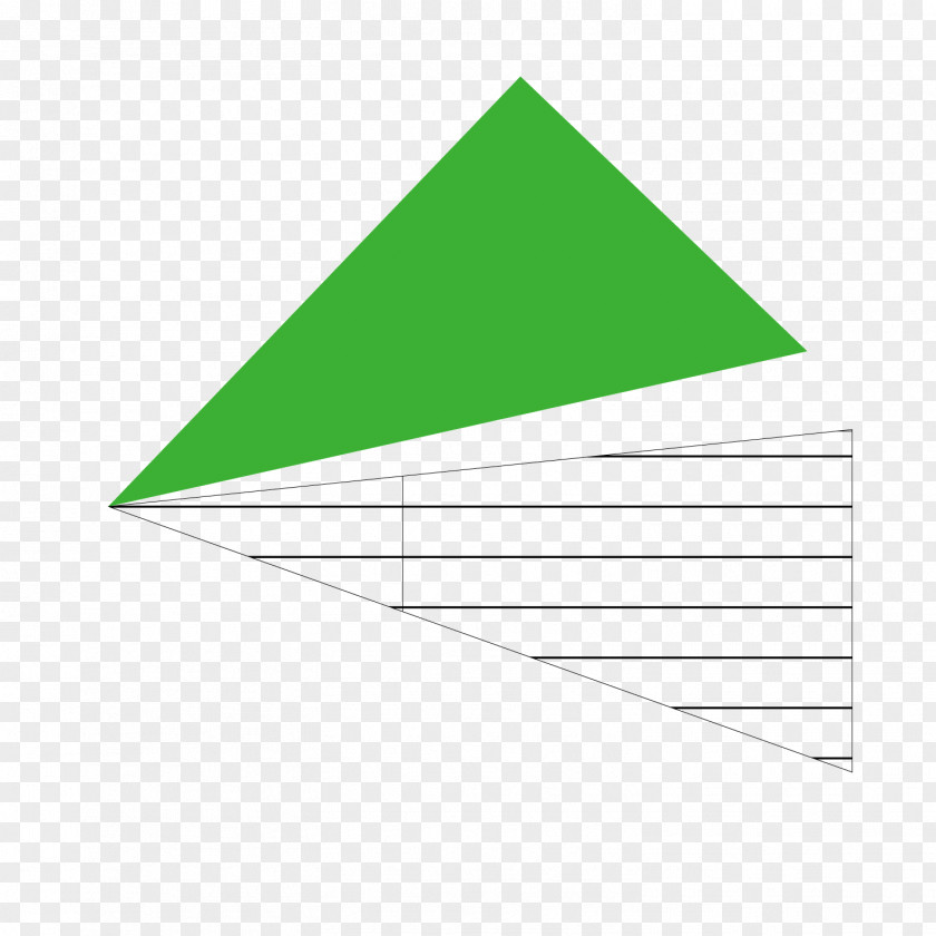 Vector Green Color Line Triangle PNG