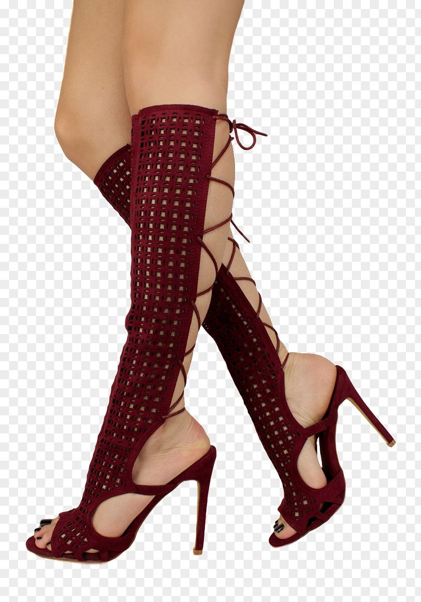 Boot High-heeled Shoe Sandal PNG