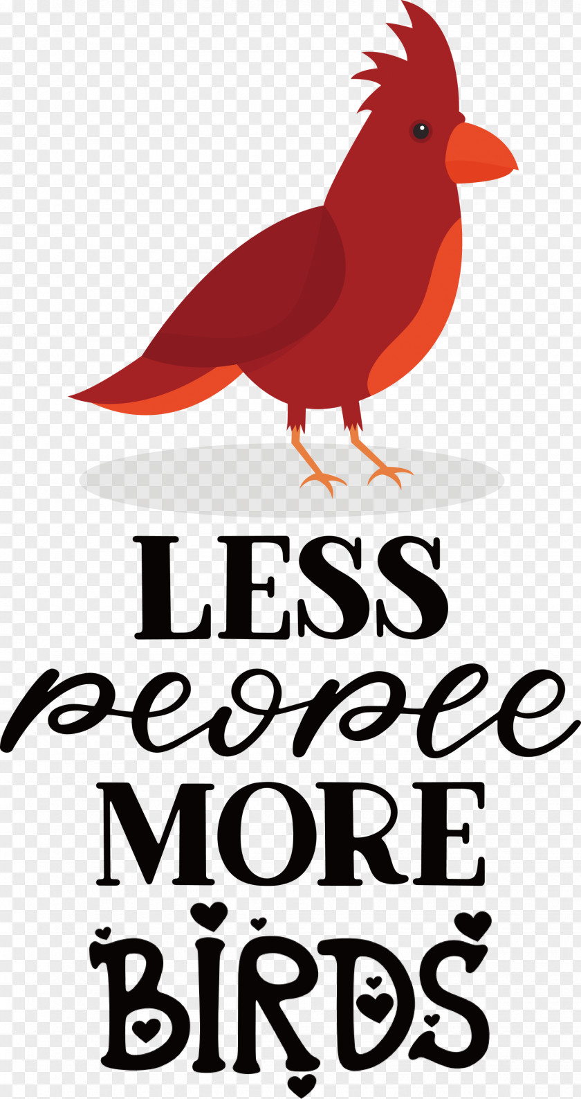 Less People More Birds PNG