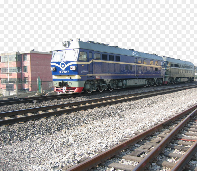 On Train Tracks Rail Transport Passenger Car Railroad Track PNG