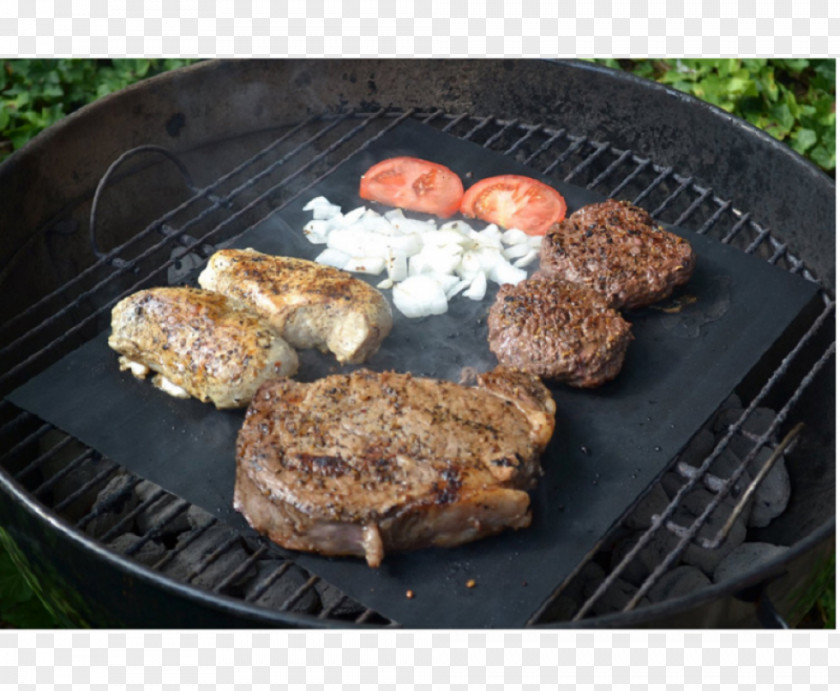 Outdoor Grill Barbecue Non-stick Surface Grilling Mat Oven PNG