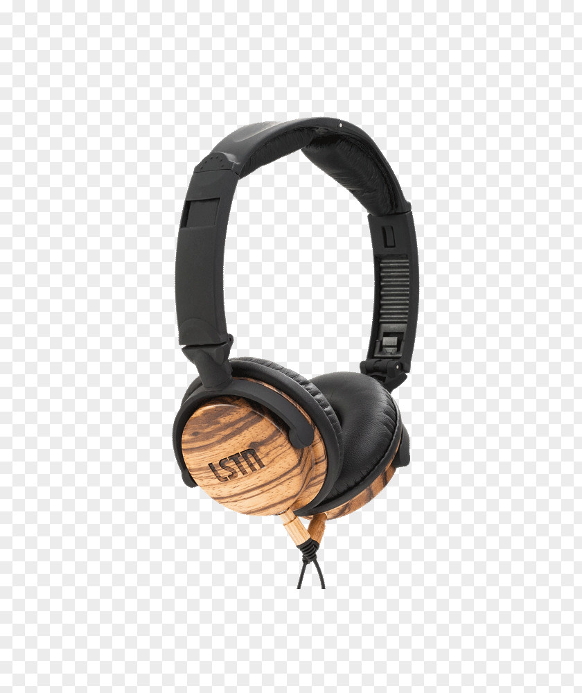 Wood Ear Headphones Microphone Audio Stereophonic Sound PNG