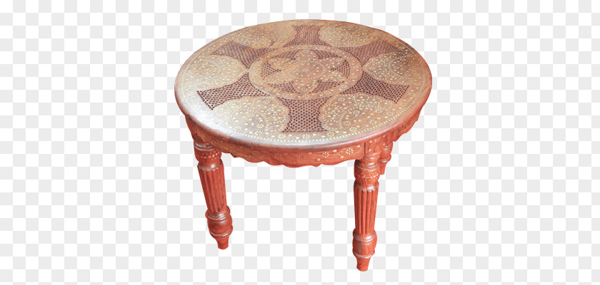 A Wooden Round Table. Table Chair PNG
