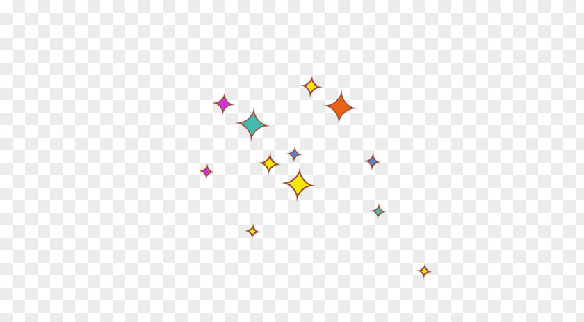 Cartoon Diamond Stars Rhombus Star PNG