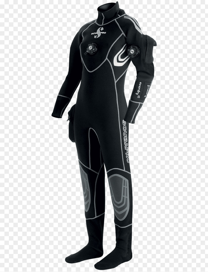 Dry Suit Wetsuit Underwater Diving Scubapro PNG